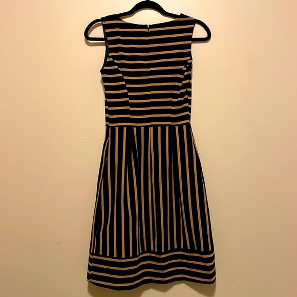 Merona Black and Brown Striped Sleeveless Dress - Picture 3 of 6